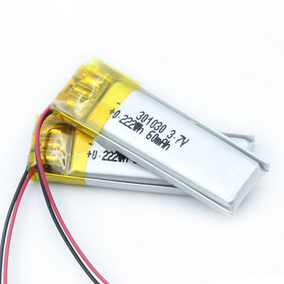 301030 60mah Lipo Polymer Battery