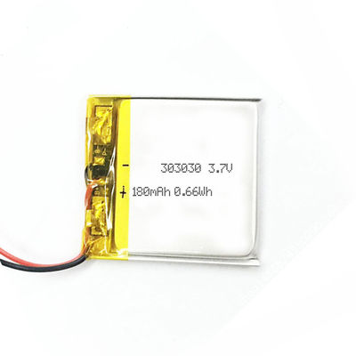 Display Light Square Lipo Polymer Battery 303030 180mah