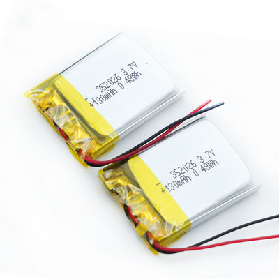 130mAh 352026  Lipo Polymer Battery CE SGS Electric Watch Battery