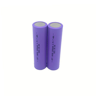 TUV Cylindrical 18650 Battery 2000mah 3.7 Volt Rechargeable Lithium Cell