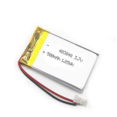 MSDS 3.7 Volt Flat Lithium Polymer Battery Ultra Thin 403048