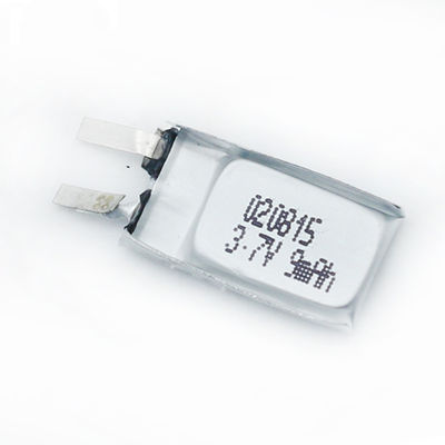 1.2g 2mm Thick 020815 3.7 V Li Polymer Battery 9mah For Magnetic Reader Head