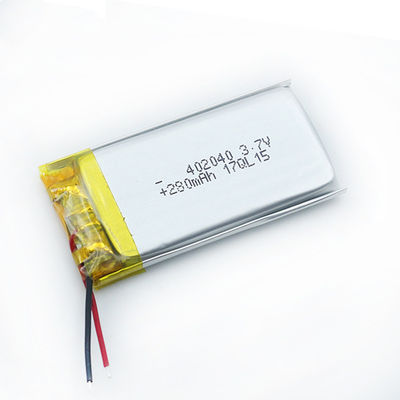 402040 Headset Rechargeable Li Polymer Battery 250mah