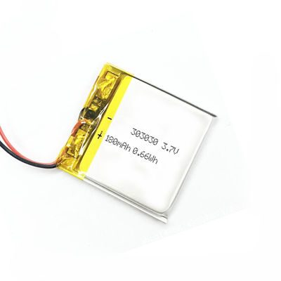 ROHS 180mah 303030 3.7 V Li Polymer Battery Low Self Discharge With PCM