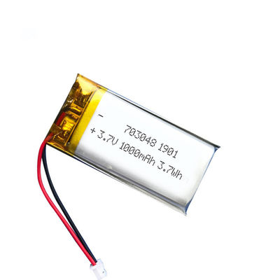 MSDS 703049 1000mah Li Ion Nmc Battery Long Cyclelife 7.0mm Thick