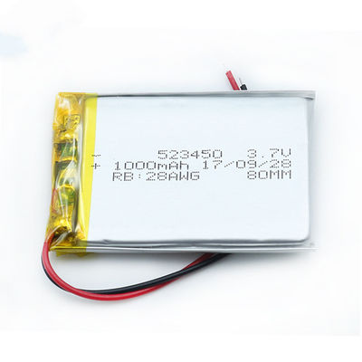 0.5C 523450a 950mah 3.7 V Li Polymer Battery For Electric Wheelchairs