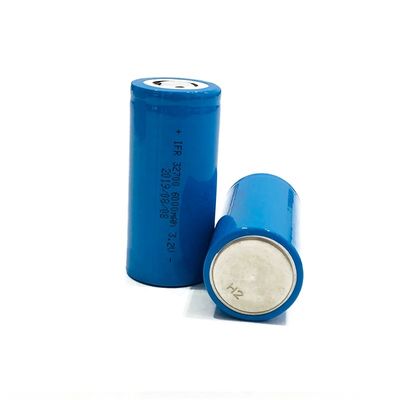 ROHS Cylindrical 3.2 V LiFePo4 Battery 32700 6000mah