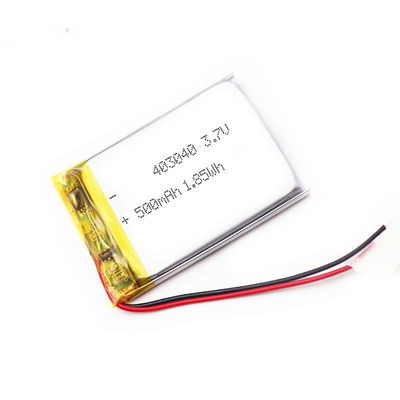403040 500mAh Rechargeable Lithium Battery