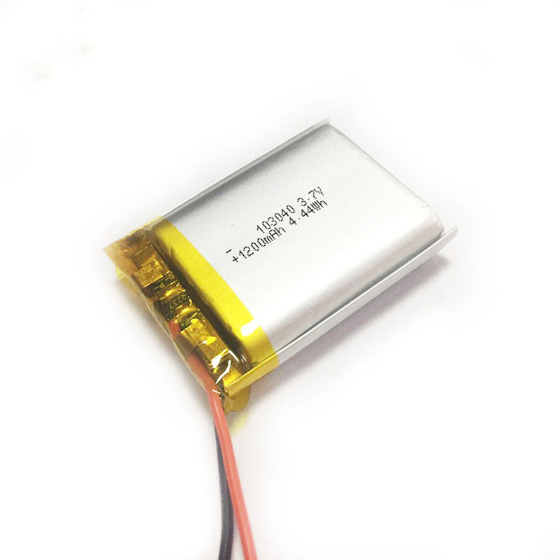 No Leak 103040 1200mAh 3.7 V Li Polymer Battery For Digital Devices