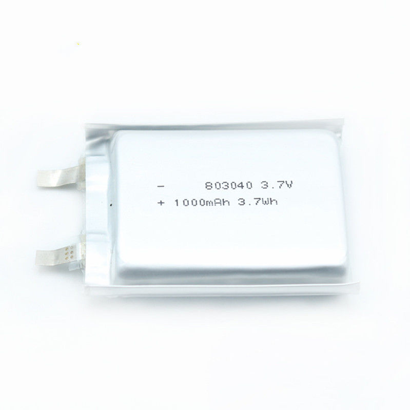 IEC62133 8.0*30*43mm Medical Lithium Battery 3.7v 1000mah Lipo Battery
