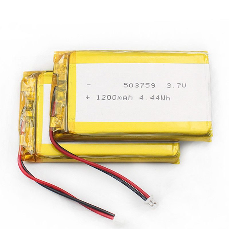5.0*37*61mm 503759 1200mah Lipo Polymer Battery ISO9001