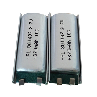 Rechargeable Li Polymer Battery 801437 10c 370mah 3.7v
