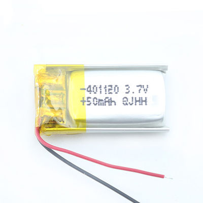 LiCoO2 NMC 401120 0.185wh Lipo Polymer Battery Bluetooth Headset 50mAh