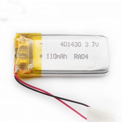 GPS Tracker Li Polymer Rechargeable Battery 401430 110mAh Lipo Battery