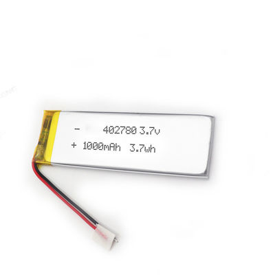 Custom Flexible 4.0mm Thin Lipo Battery 3.7V 1000Mah 402780
