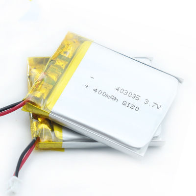 Safety Flat Lithium Polymer Battery 0.1A-5A 403035 High Capacity Lipo Battery