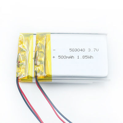 12.5g Flat Lithium Polymer Battery 500mah 550mah 503040
