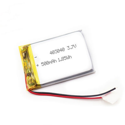OEM 4.2*30*33mm Rechargeable Lithium Ion Polymer Battery Pack 3.7v 530mAh