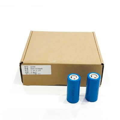 ROHS Cylindrical 3.2 V LiFePo4 Battery 32700 6000mah