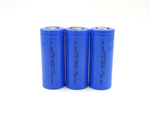 580g Deep Cycle Lithium Battery 3.2v 3000mAh 26650 LiFePo4 Battery Cells