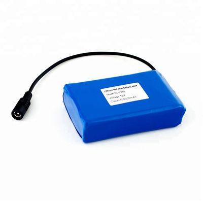 8000mah 12v Rechargeable Li Polymer Battery Pack For PDVD Cellular Phone