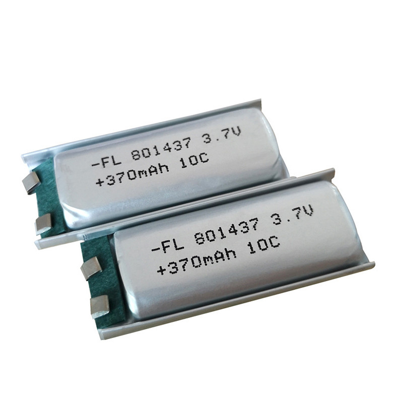 Rechargeable Li Polymer Battery 801437 10c 370mah 3.7v