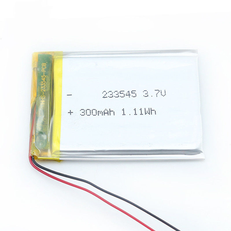 23x35x45mm 233545 3.7v 300mah Lithium Polymer Rechargeable Battery