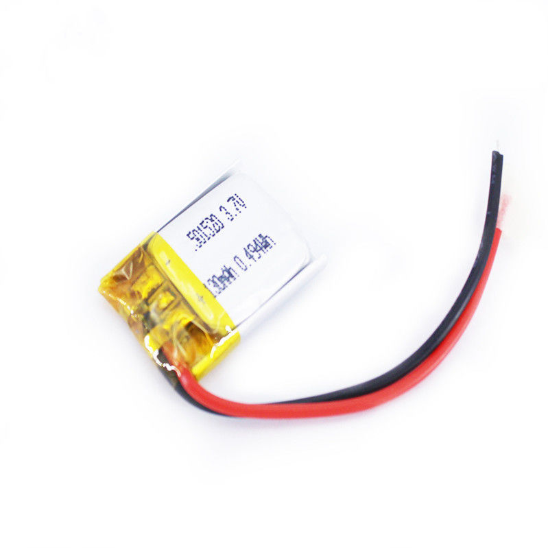 0.2C Ultra Thin Small 3.7 V Li Polymer Battery 501520 130mah For GPS