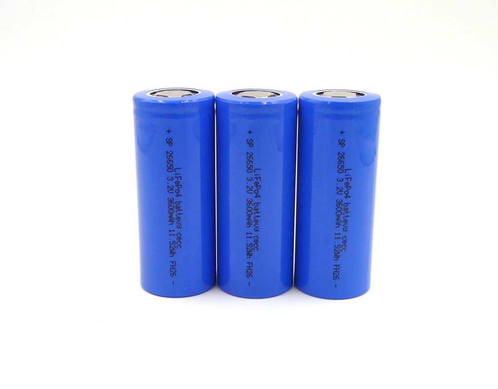 LFP 26650 3000mAh 3.2 V LiFePo4 Battery 26x65mm Rechargeable