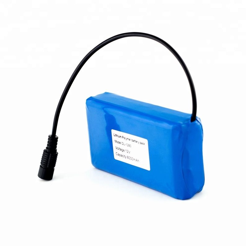 Ultra Thin Li Polymer Battery Pack 18650 3.7V 3400mAh Rechargeable